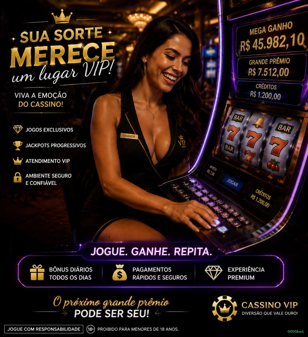 Login rápido no app 0055bet